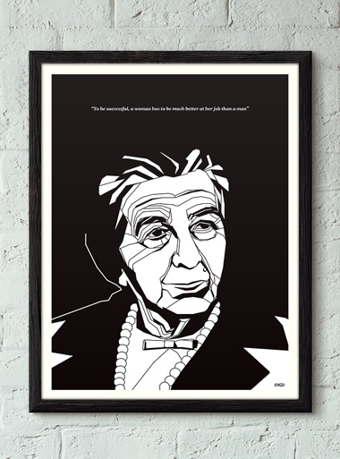 black and white zionist art print
